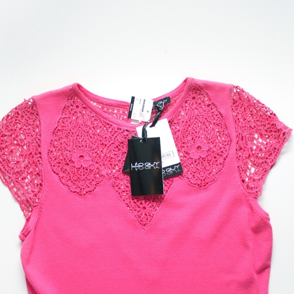 Leo Guy Pink Floral Embroidered dress *New* - Picture 4 of 5